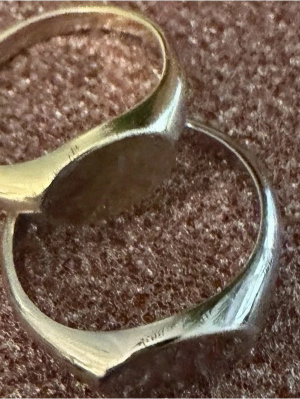 Two Signet Rings in Size 5 Silver & Gold